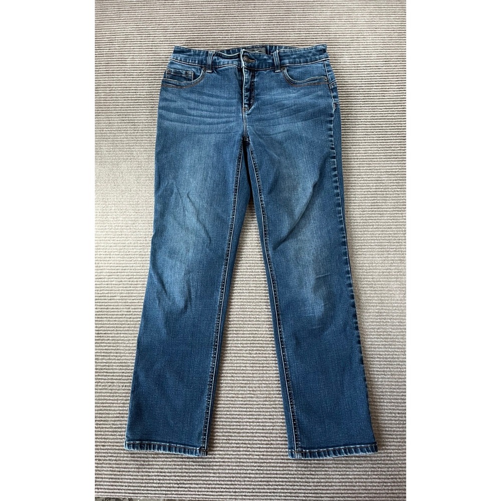 Chicos So Lifting So Slimming Jeans Womens 0 Short Blue Medium Wash Straight Leg